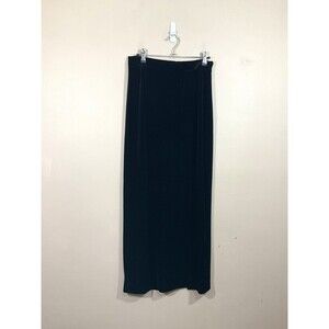 VTG Alex Evenings Womens Velvet Maxi Skirt 10P Black Goth Witchy Whimsygoth NWT